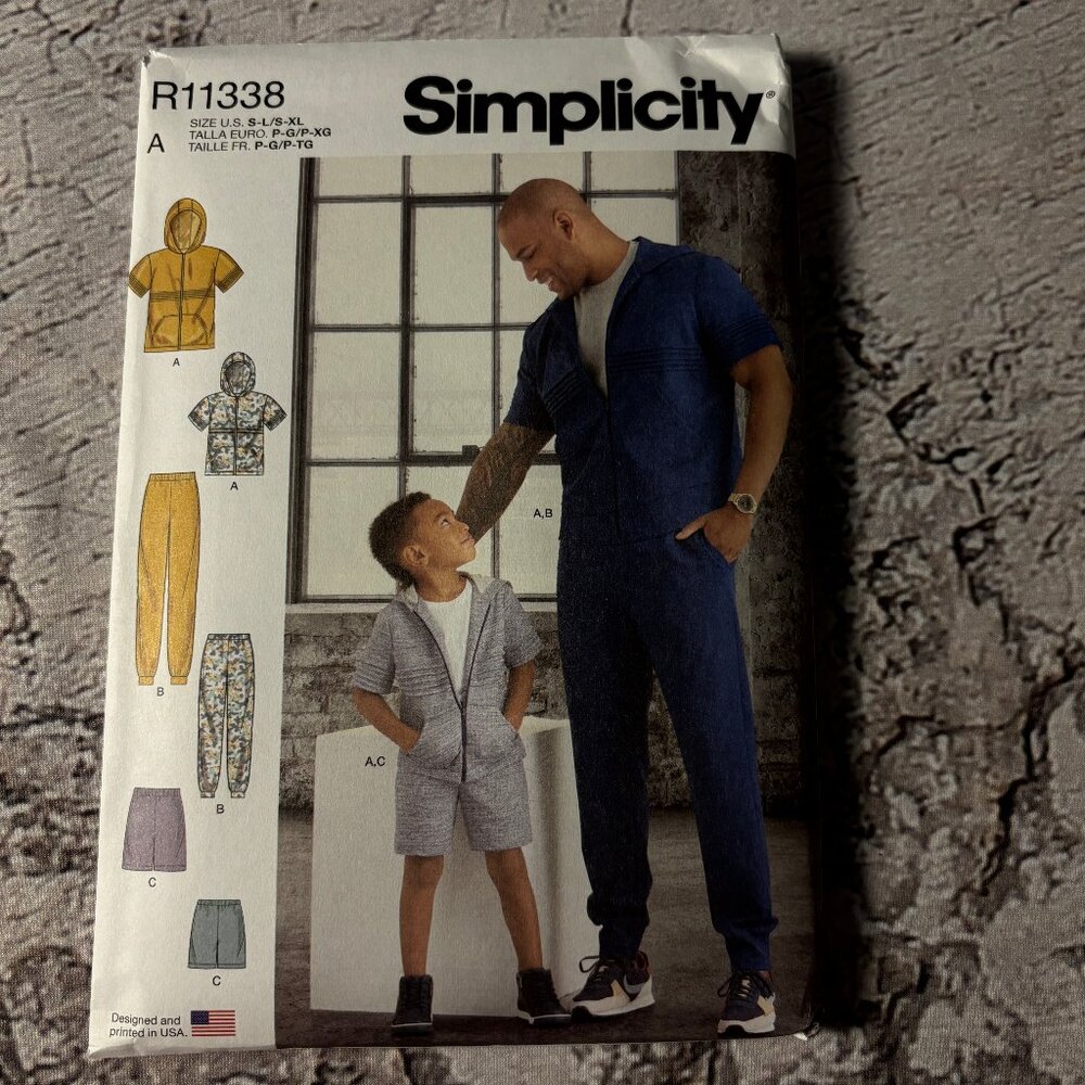 Simplicity Pattern R11338 for Men and Boys' Tracksuit